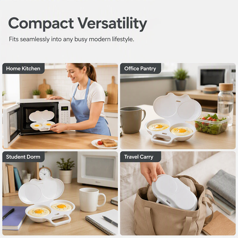 🍳Microwave Egg Poacher with Lid & Handle