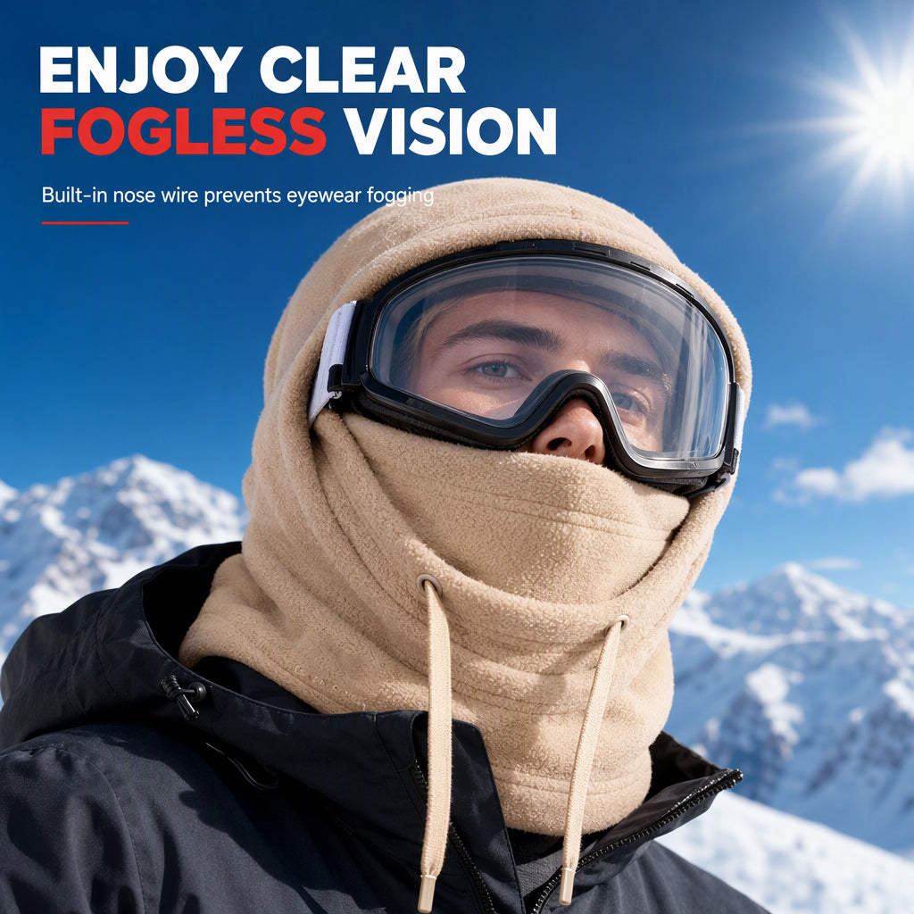 🧣3-in-1 winter warm hat: windproof and cold-resistant, protecting the neck, face, and ears