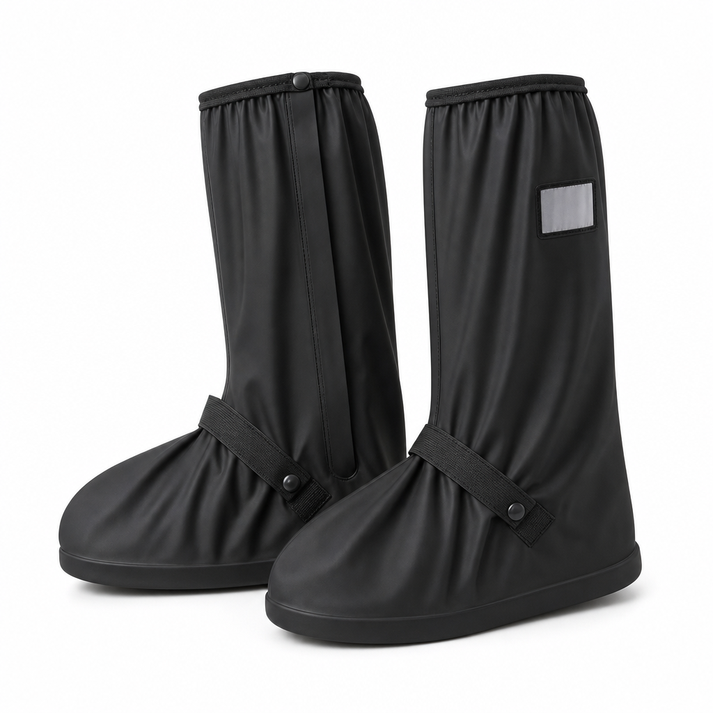 Waterproof High-Top Silicone Rain Shoe Covers