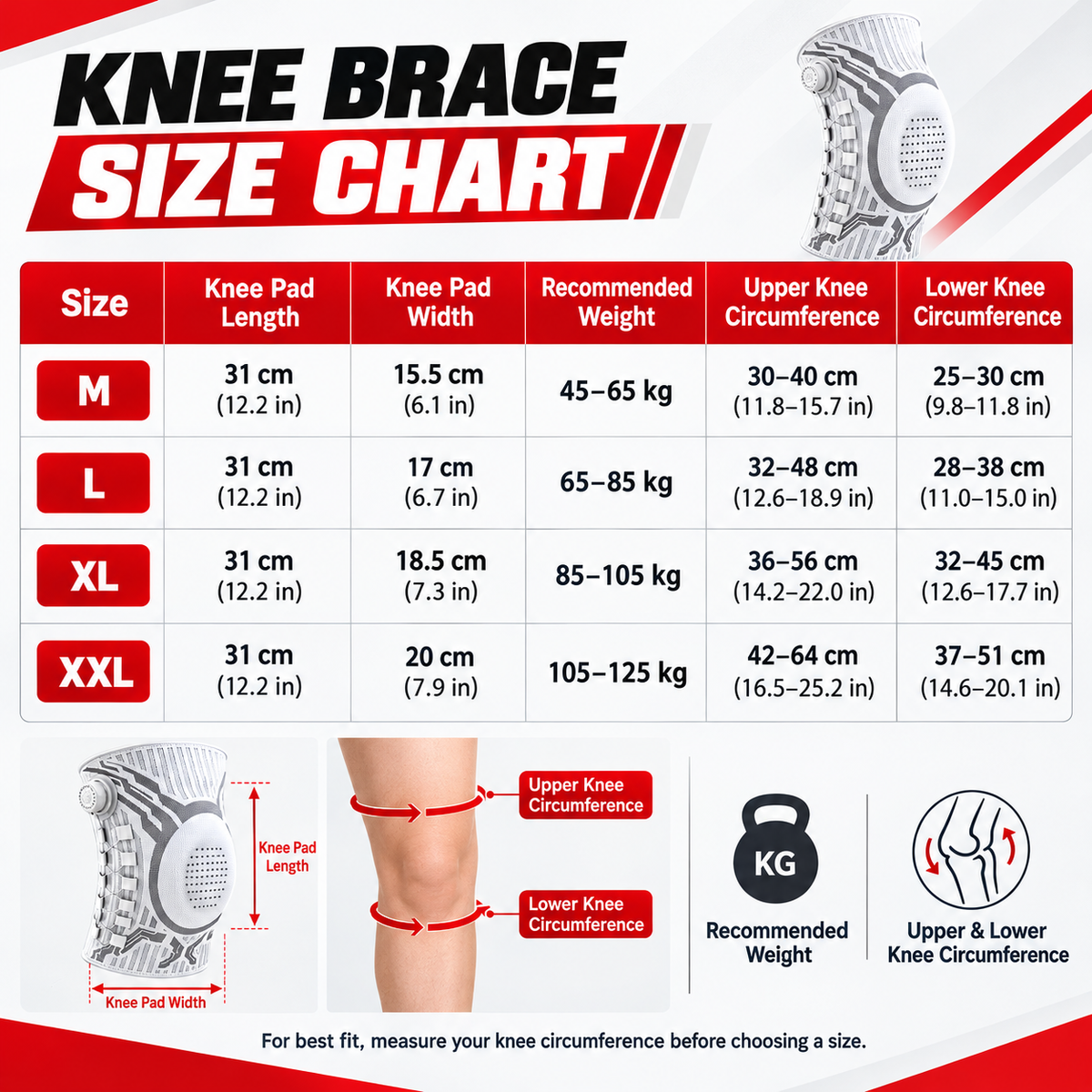 🏃Dial-Adjustable Sports Knee Brace with Alloy Spring Support