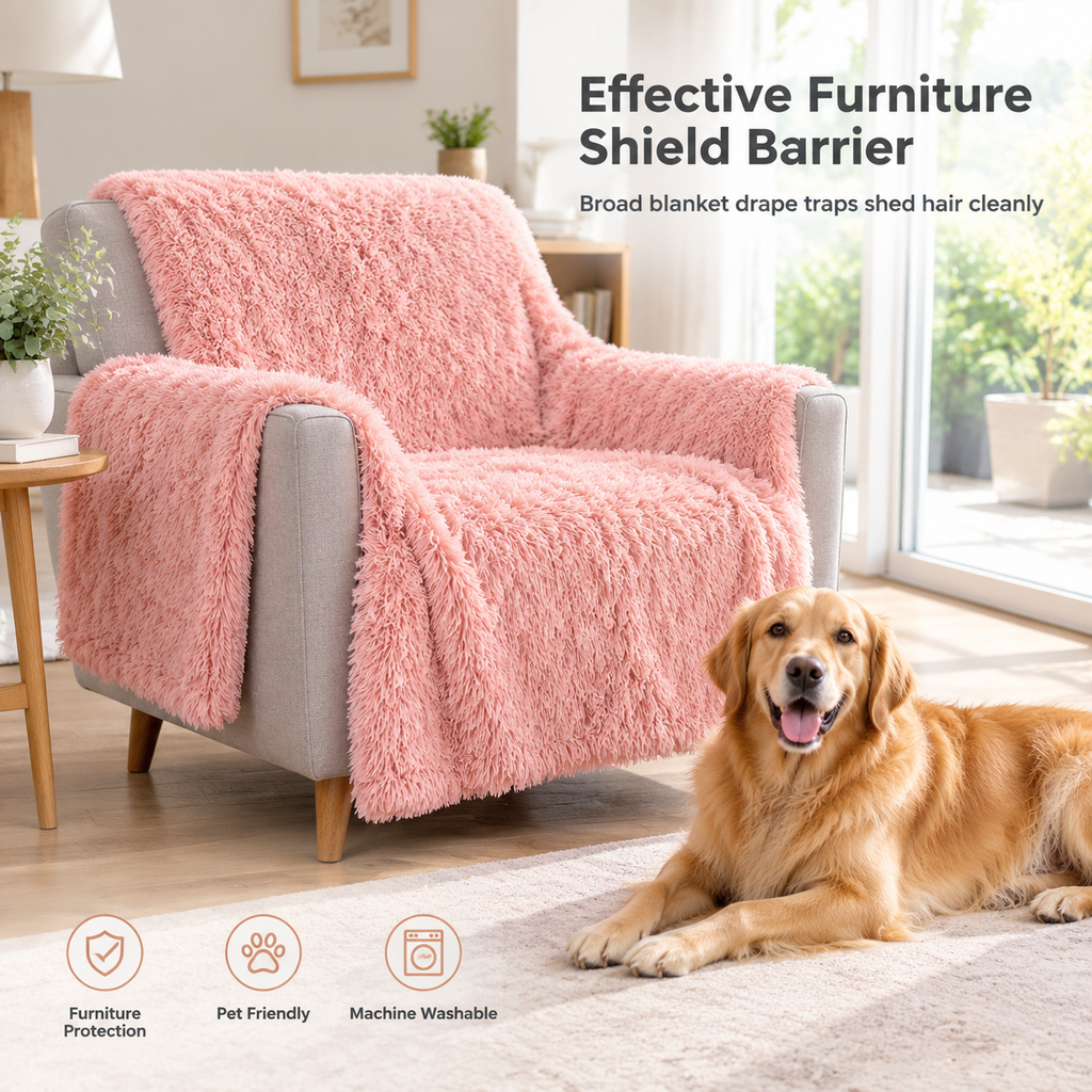 Soft Plush Double Layer Pet Blanket for Dogs and Cats